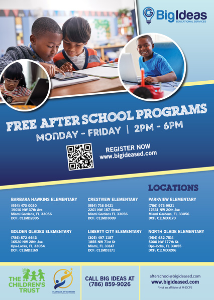 Big Ideas Educational Services After School Flyer